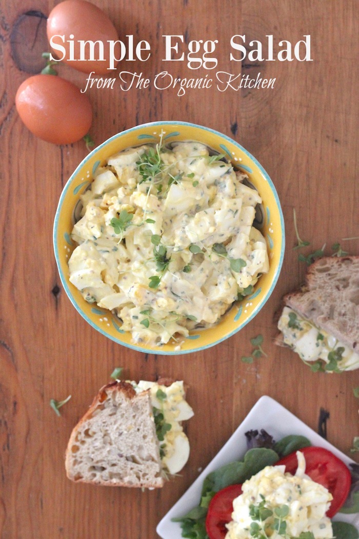 Simple Egg Salad | The Organic Kitchen Blog and Tutorials
