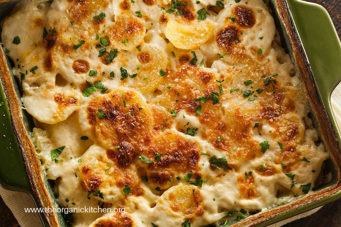 Three Cheese Au Gratin Potatoes