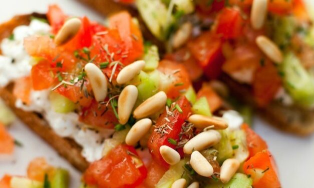 Cucumber Tomato Tartines ~ The Perfect Appetizer or Lunch