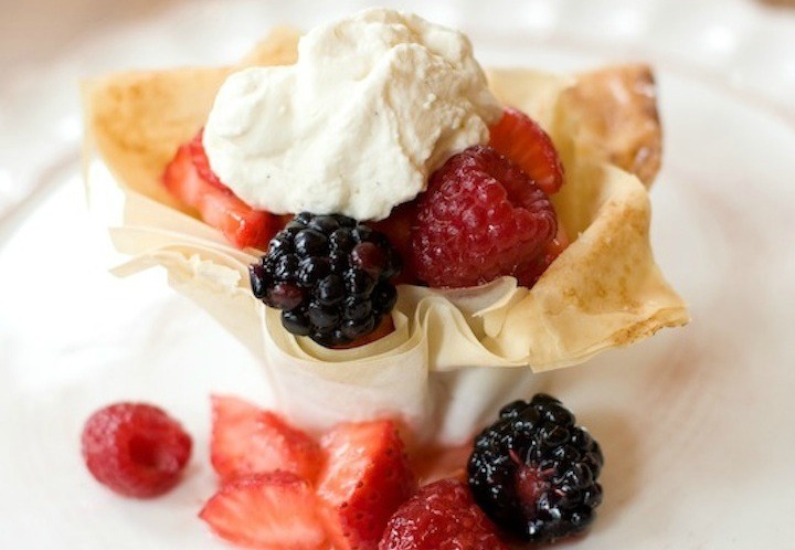 Berries in a Pastry Basket!