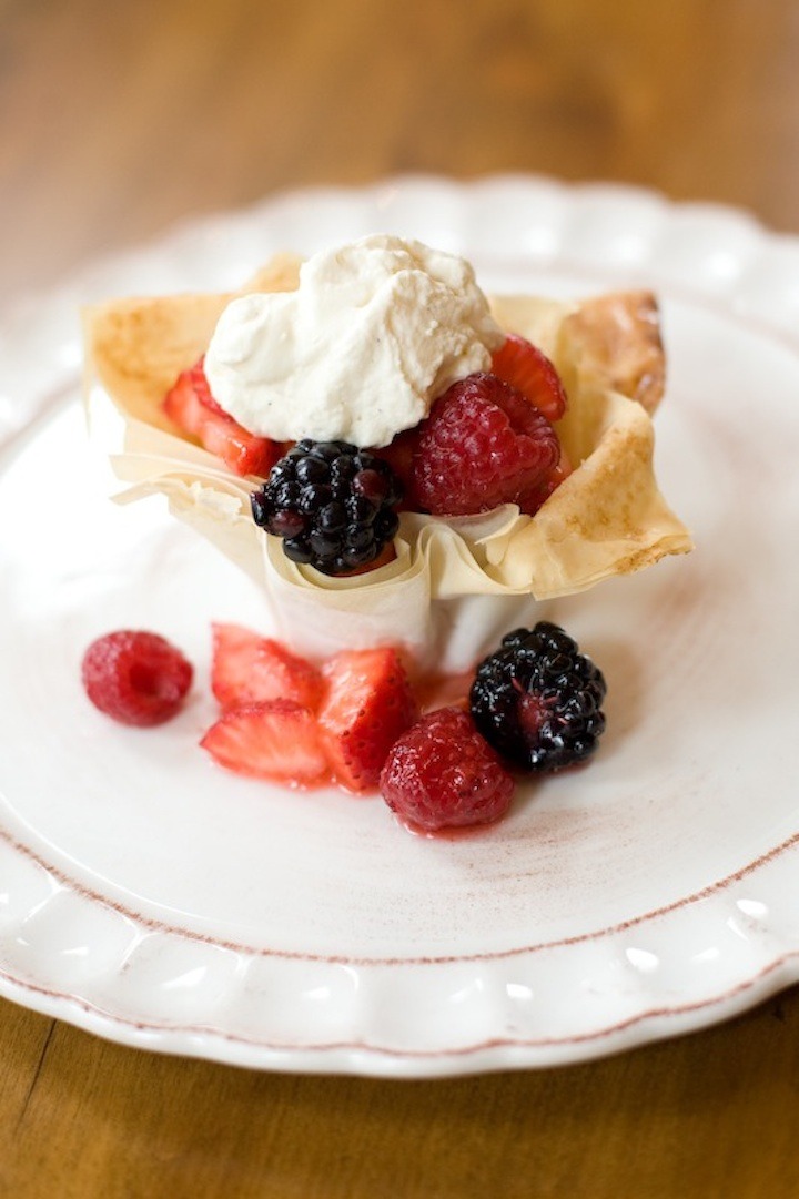 Berries in a Pastry Basket!