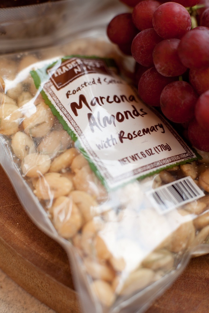 A close up of a bag of Marcona Almonds for use in No fuss appetizer platter