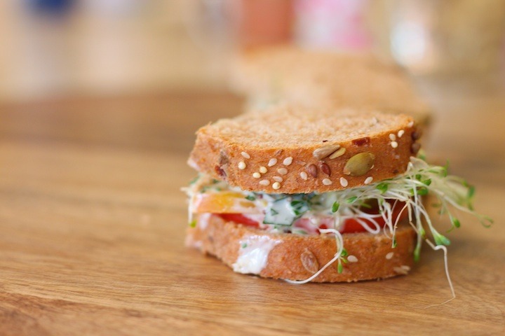 Heirloom Tomato Sandwich from The Organic Kitchen