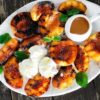 Grilled Peaches with Mascarpone or Ice Cream!