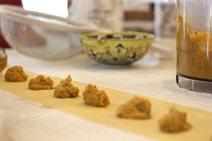 Homemade Butternut Squash Ravioli from The Organic Kitchen