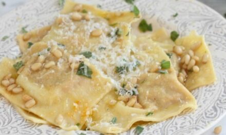 Handmade Butternut Squash Ravioli with Sage Browned Butter