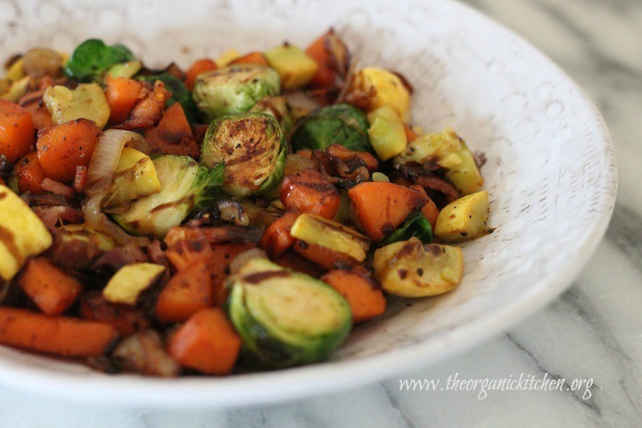 Brussels Sprout and Sweet Potato Hash from the Organic Kitchen