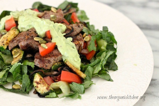 Southwest Salad with Creamy  Avocado Dressing