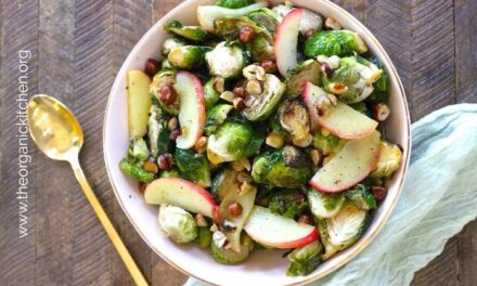 Roasted Brussels Sprouts with Apples and Hazelnuts