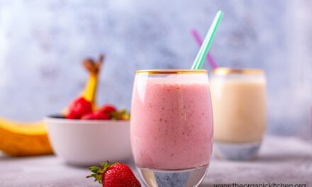 Dairy Free “Creamy Dreamy Strawberry Breakfast Smoothie”