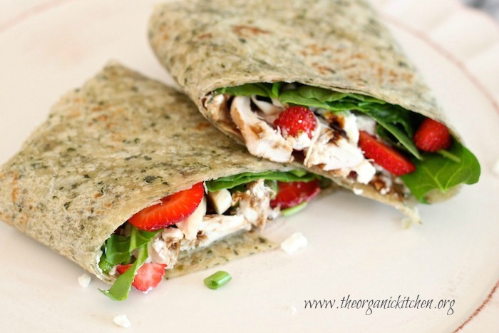 It’s a Wrap! Spinach Strawberry Salad Wrap