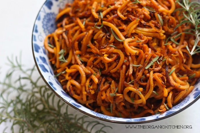 Crispy Sweet Potato ‘Fries’ with Rosemary and Sea Salt