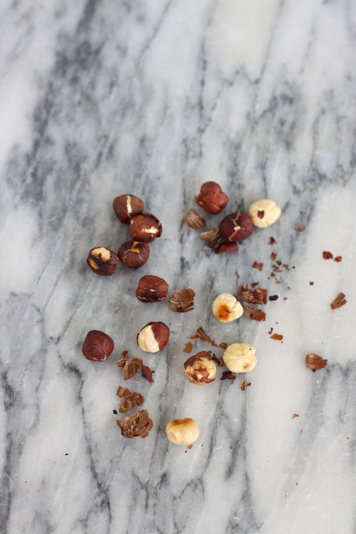 Roasted Hazelnuts for use in Spring Salad with Honey Chipotle Vinaigrette