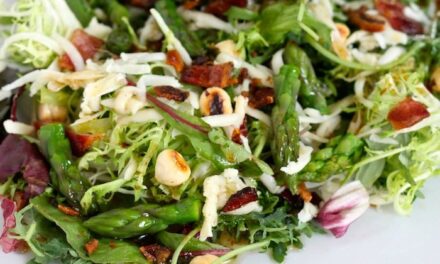 Spring Salad with Asparagus and Honey Chipotle Vinaigrette