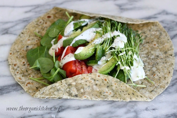 Veggie Wrap~ Five Minute Lunch