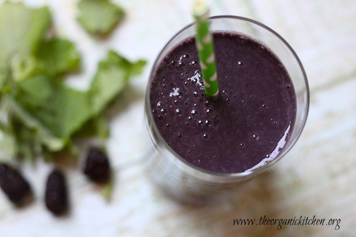 Blackberry and Baby Kale Breakfast Smoothie