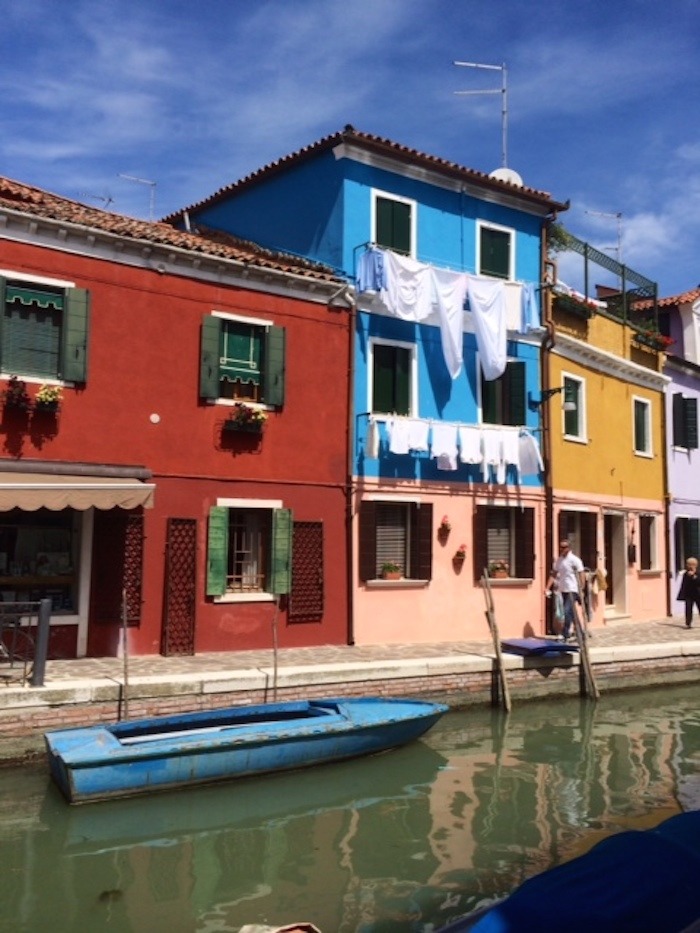 A photo of old Italian homes in Burano Italy