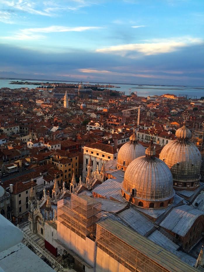 A beautiful photo of Venice Italy at sunset 