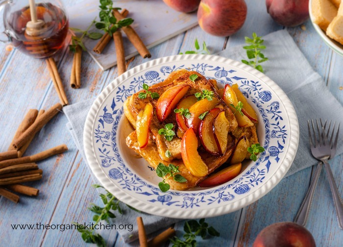 French Toast with Caramelized Peaches