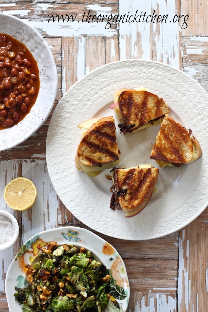 Casual Friday: Gourmet Grilled Cheese and Crispy Brussels Sprout Leaves