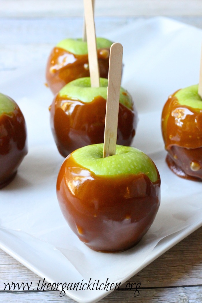 Wickedly delicious caramel apples and toppings from The Organic Kitchen