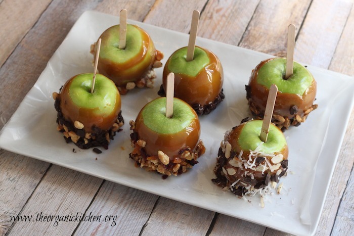 Wickedly delicious caramel apples and toppings from The Organic Kitchen
