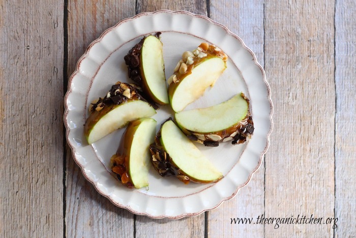 Wickedly delicious caramel apples and toppings from The Organic Kitchen