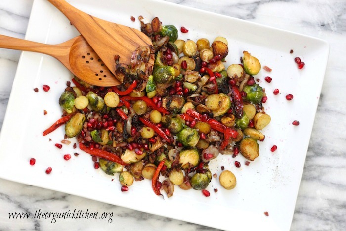 Brussels Sprouts and Sweet Potato Hash : Simple or Dressed Up For The Holidays!