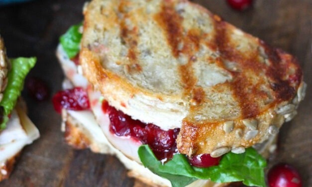 Leftover Turkey Sandwich with Cranberry Sauce