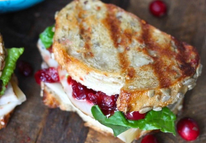 Leftover Turkey Sandwich with Cranberry Sauce