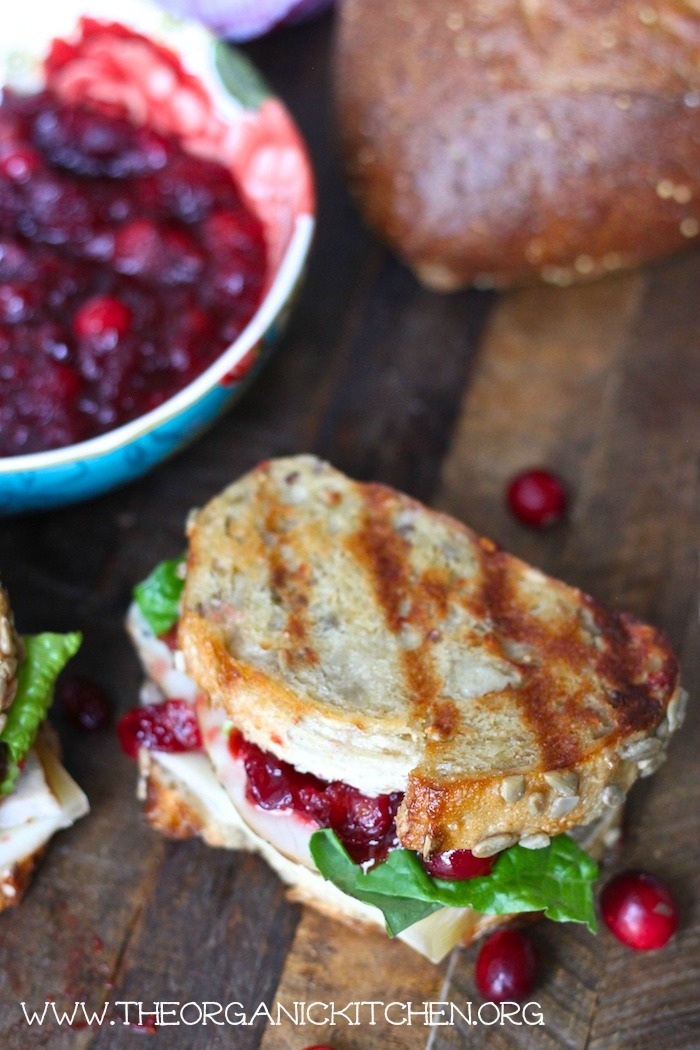 Leftover Turkey and Cranberry Sauce Sandwich