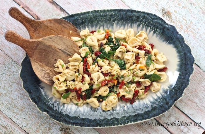 Three Cheese Tortellini with Spinach and Sun Dried Tomatoes~ Another 15 minute meal