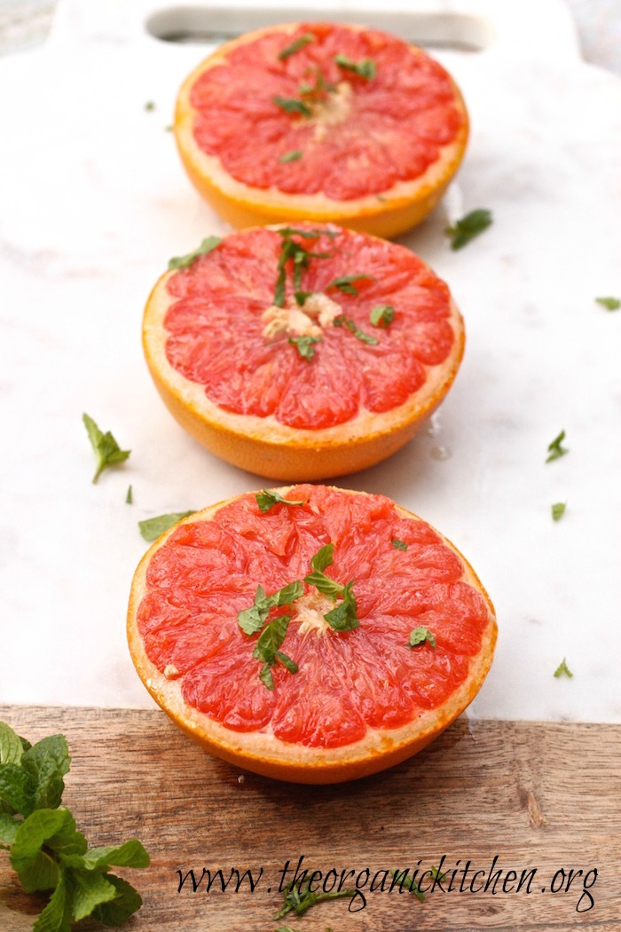 Grapefruit Brûlée and Broiled Grapefruit with Mint