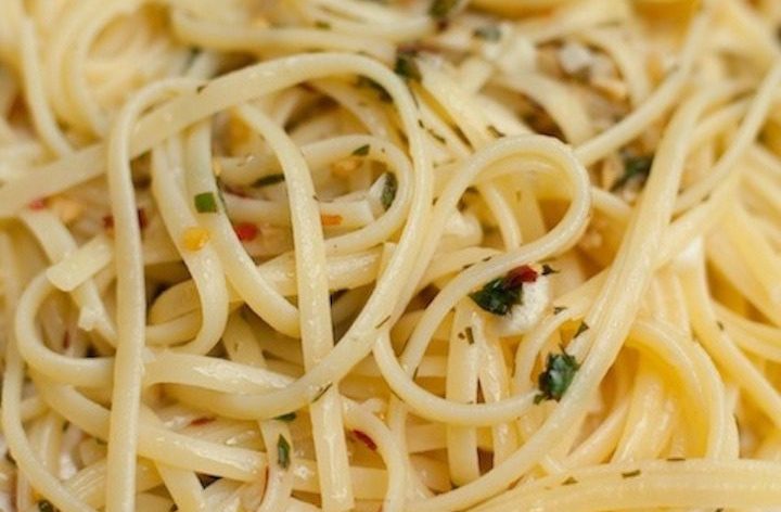Pasta Aglio e Olio Pasta Aglio e Olio close up