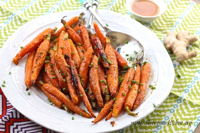 Roasted Baby Carrots with Honey and Ginger