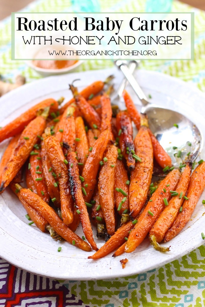 Roasted Baby Carrots with Honey and Ginger