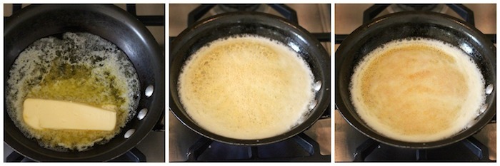 a small pan with melted butter demonstrating how to Brown Butter