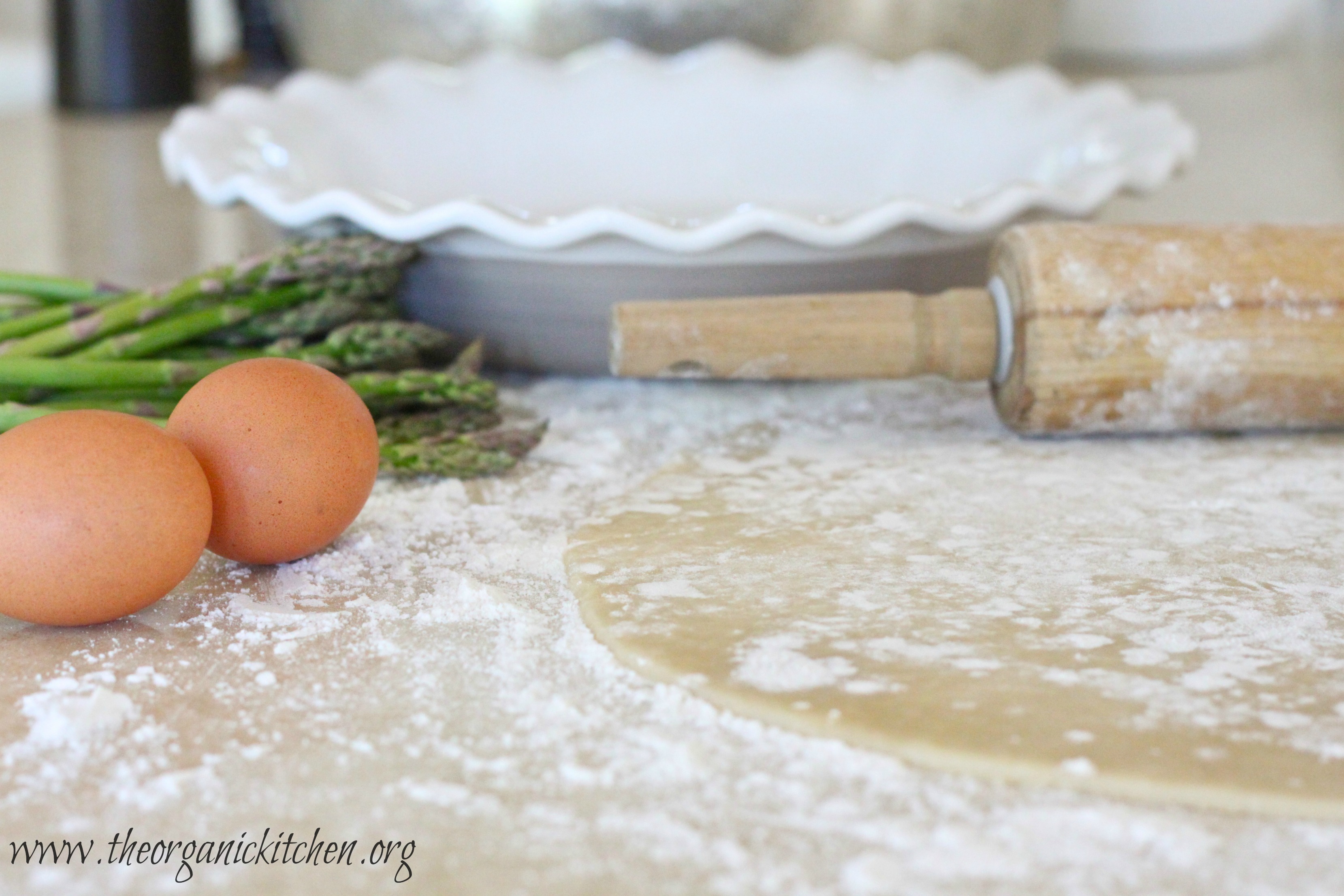 Spring Quiche with Asparagus and Artichoke Hearts