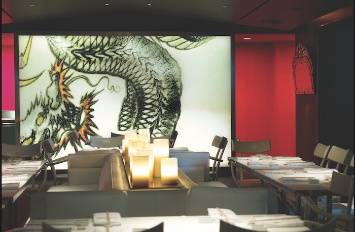 Interior of Katsuya restaurant Hollywood
