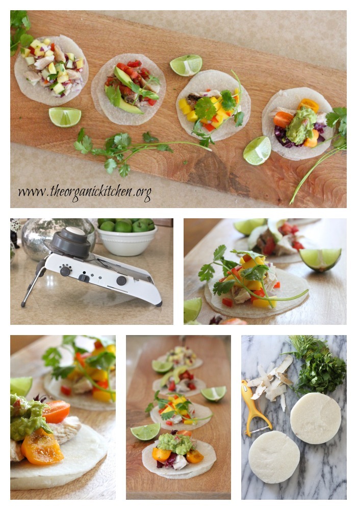 Jicama Taco Party! Carb free, grain free mini taco shells!