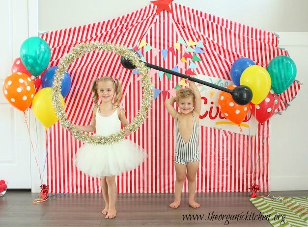 Recipes for a Junk Food Free Birthday Party with DIY Circus Theme