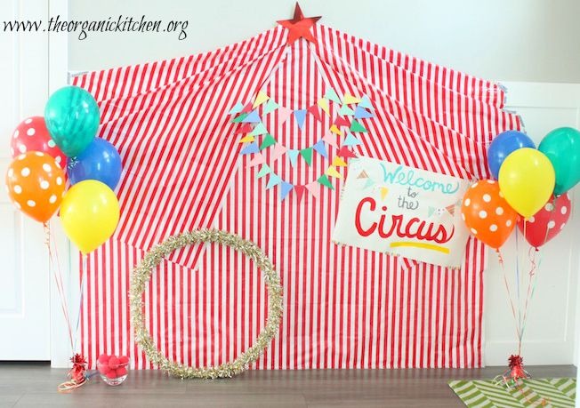 Recipes for a Junk Food Free Party and DIY Circus Theme