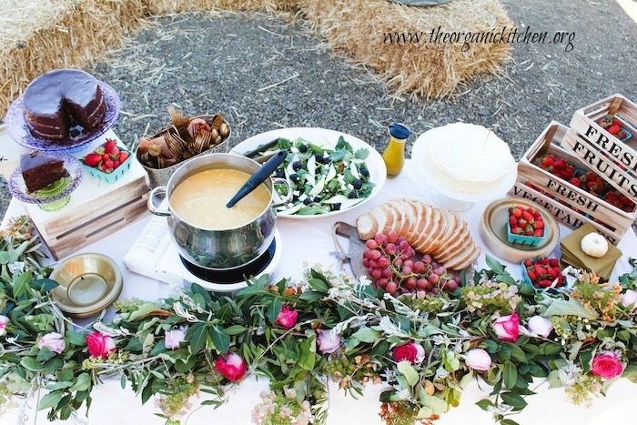 The Farmstead Party and Chocolate Salted Caramel Cake