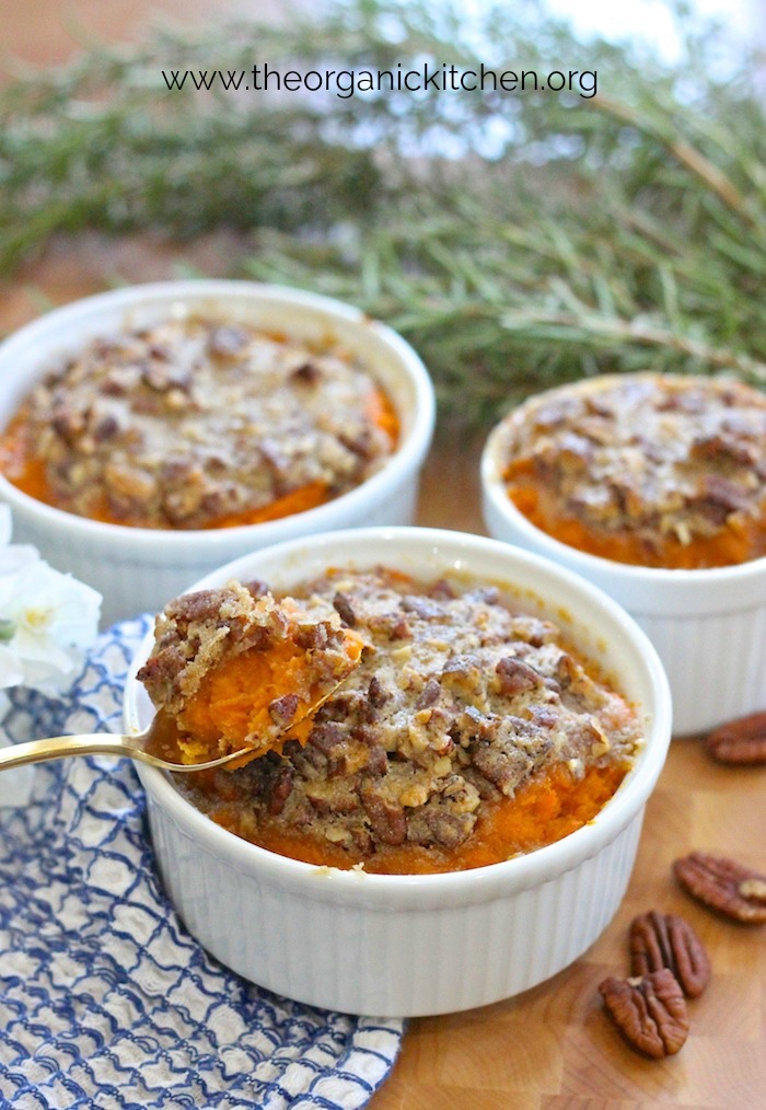 Maple Sweet Potato Casserole #sweetpotatocasserole #glutenfree #thanksgiving #sidedish #ruthschriscopycat