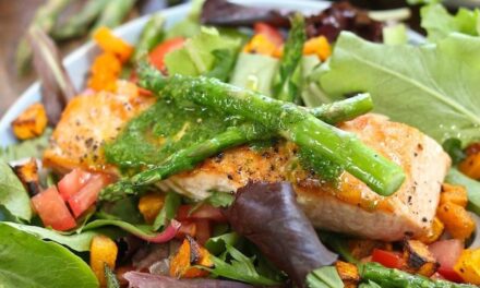 Salmon Salad with Basil Vinaigrette