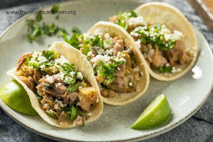 Pulled Pork Tacos with Cilantro Lime Rice (Crock Pot or Instant Pot!)