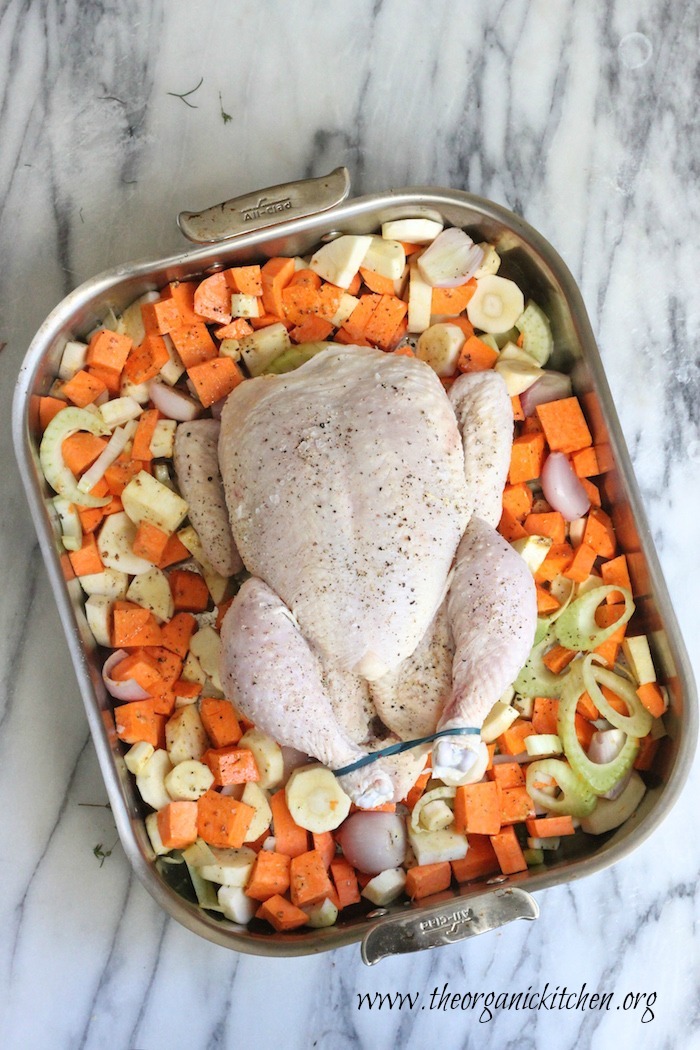 Spicy Roast Chicken with Root Vegetables