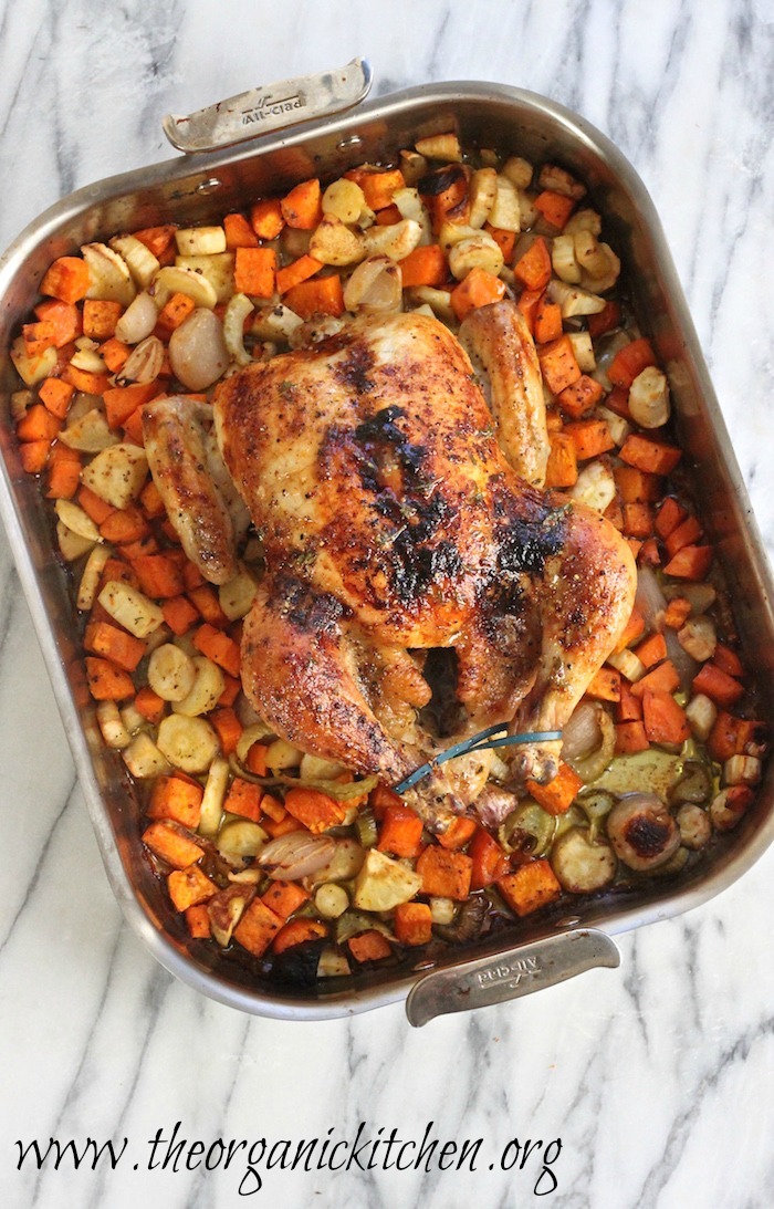 Spicy Roast Chicken with Root Vegetables
