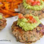 Don’t these Jalapeño Turkey Burgers look amazing?! Top them with guacamole, pico de gallo and poached egg and serve with a side of sweet potato fries for an amazing Paleo dinner! #whole30 #paleo