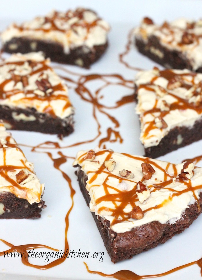 Salted Caramel Brownies with a grain free option!